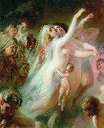 Konstantin Makovsky Charon transfers the souls of deads over the Stix river Germany oil painting artist